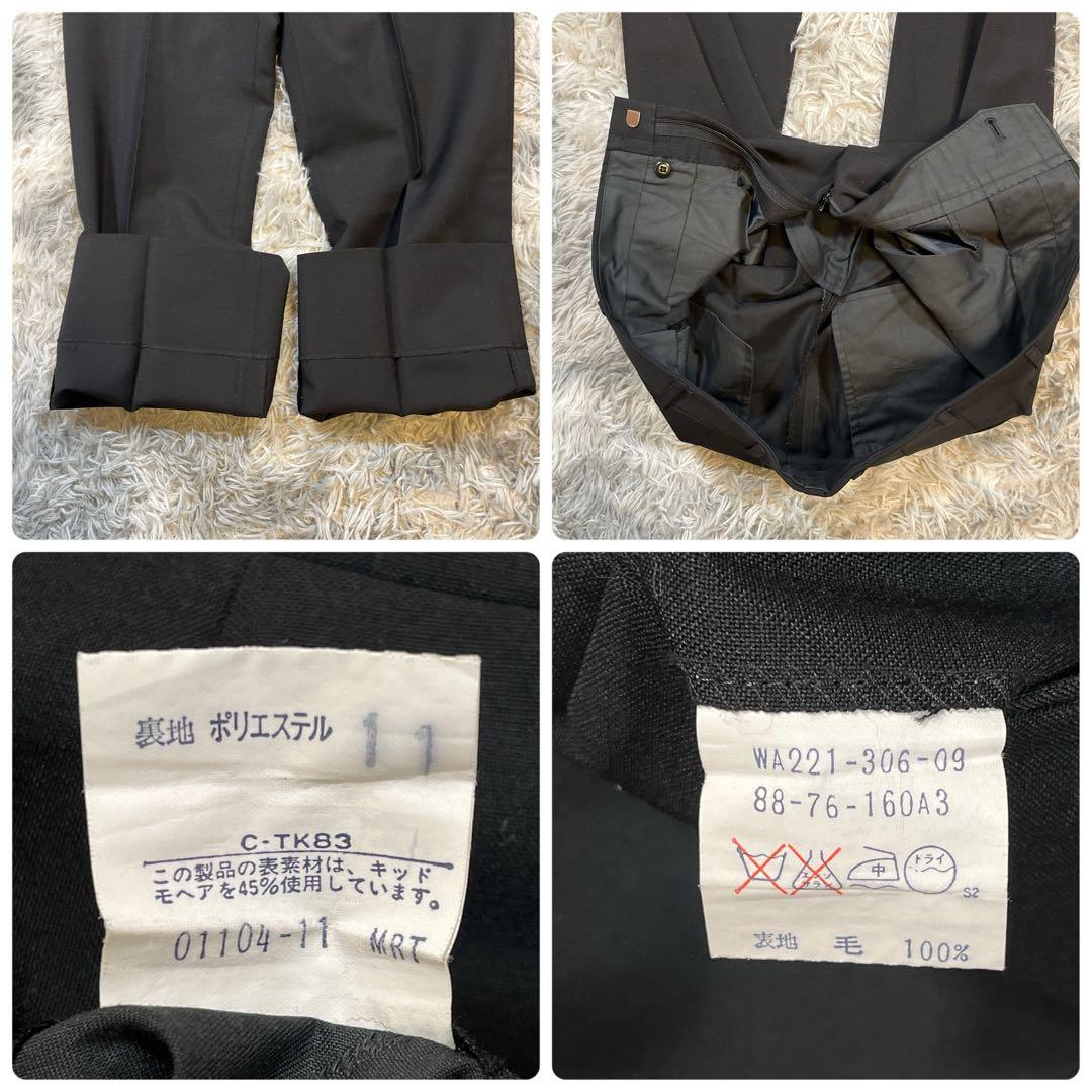 【極美品】バーバリーズ ブラック ダブルブレストスーツ 高級スーツ セットアップ