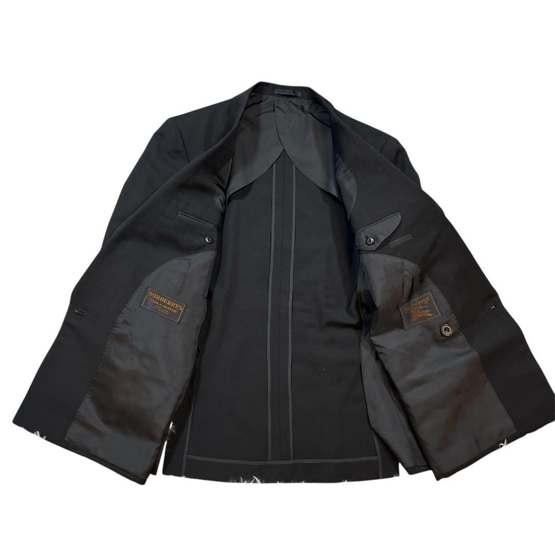 【極美品】バーバリーズ ブラック ダブルブレストスーツ 高級スーツ セットアップ