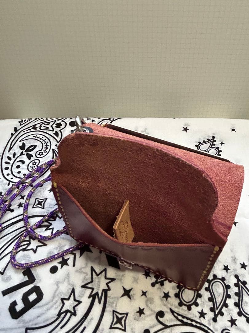 kcs funny HTC レッドムーン　ラクリエ　革財布　フラットヘッド