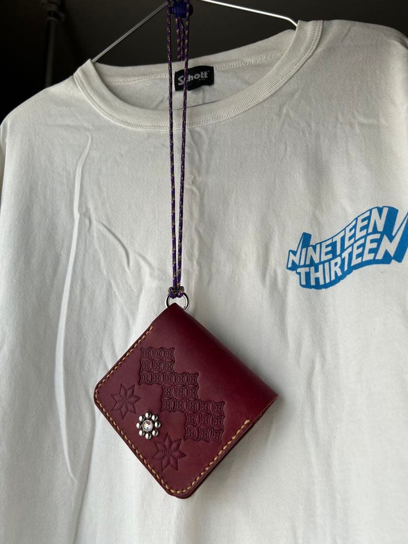 kcs funny HTC レッドムーン　ラクリエ　革財布　フラットヘッド