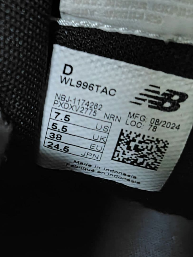 ニューバランス レディーススニーカー WL996TAC　24.5