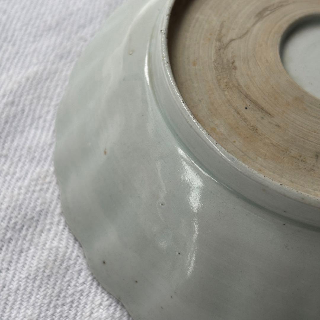 時代色絵伊万里　色鮮やかな染錦祥端捻じり模様なます皿　２点（骨董古伊万里古美術