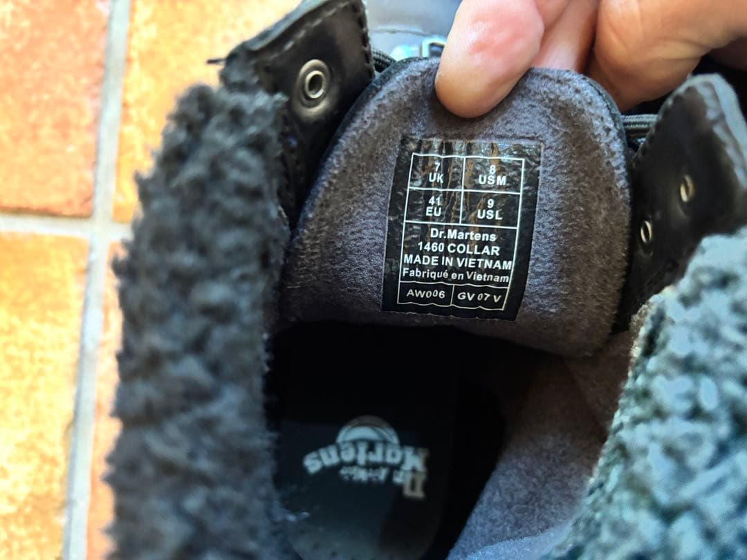 ドクターマーチン1460 Collar ブラック 9 26cm相当