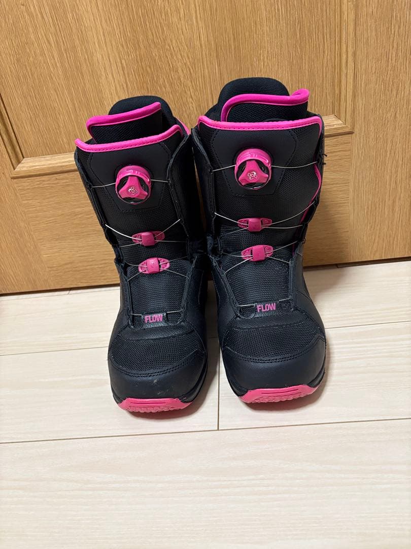 FLOW スノーボードブーツ ブラック/ピンク 25.5cm