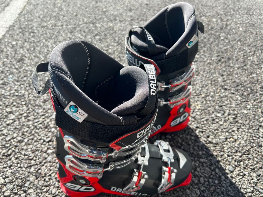 DALBELLO スキー ブーツ 90 ブラック/レッド　インソール未使用