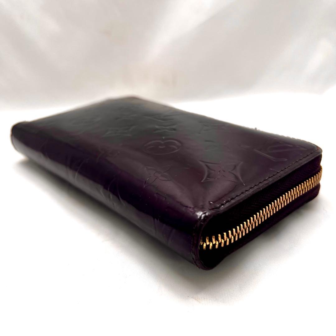 ルイヴィトン ジッピーウォレット ヴェルニ アマラント M93522モノグラム
