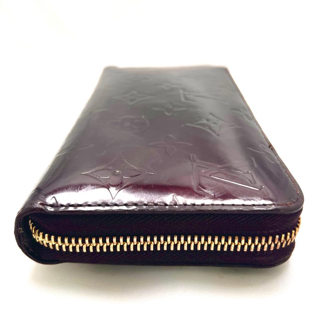 ルイヴィトン ジッピーウォレット ヴェルニ アマラント M93522モノグラム