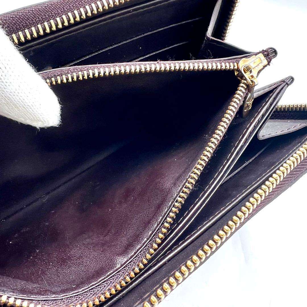 ルイヴィトン ジッピーウォレット ヴェルニ アマラント M93522モノグラム