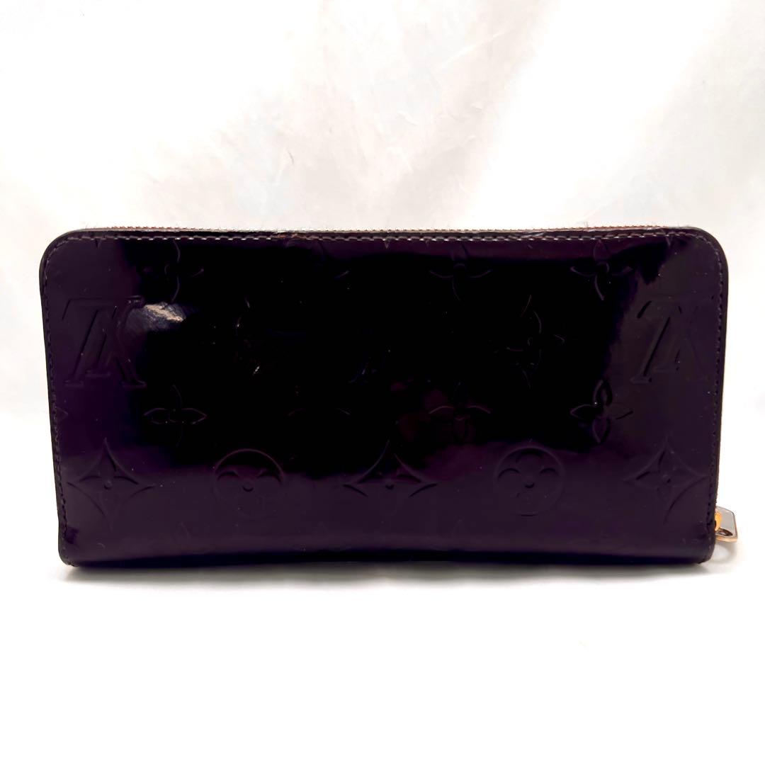 ルイヴィトン ジッピーウォレット ヴェルニ アマラント M93522モノグラム