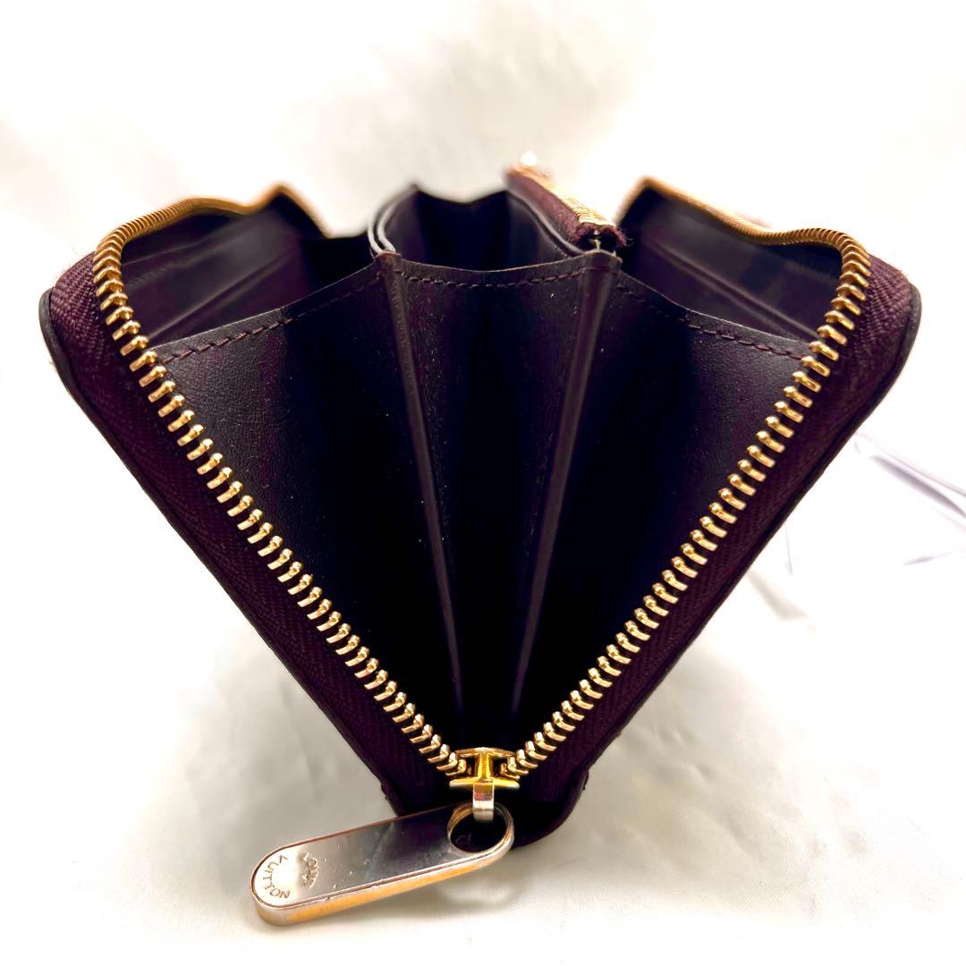 ルイヴィトン ジッピーウォレット ヴェルニ アマラント M93522モノグラム