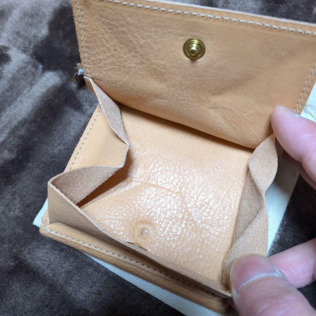 IL BISONTE 二つ折り財布 ヌメ革