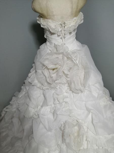 [352] ウエディングドレス 11～13号サイズ 中古