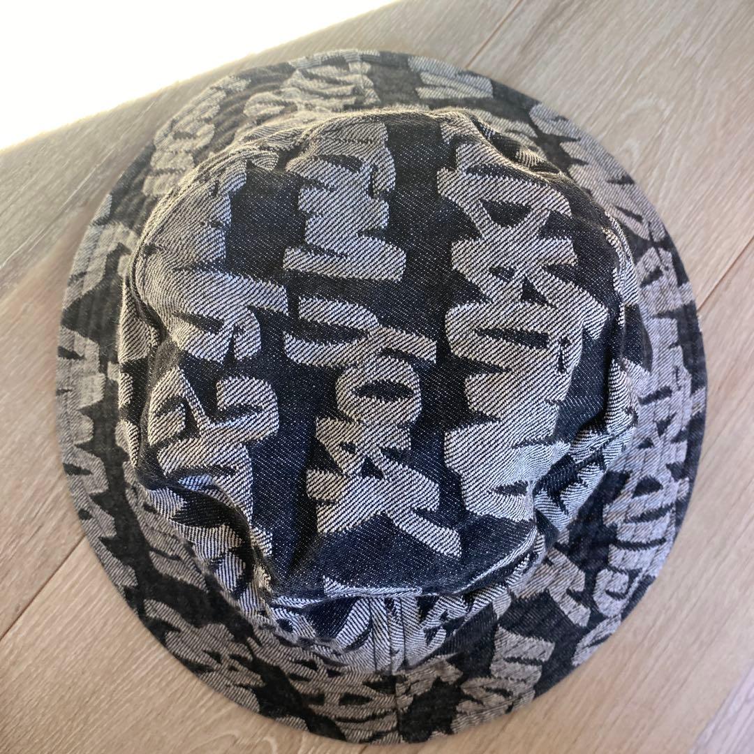 Supreme バケットハット ブラック/ホワイト