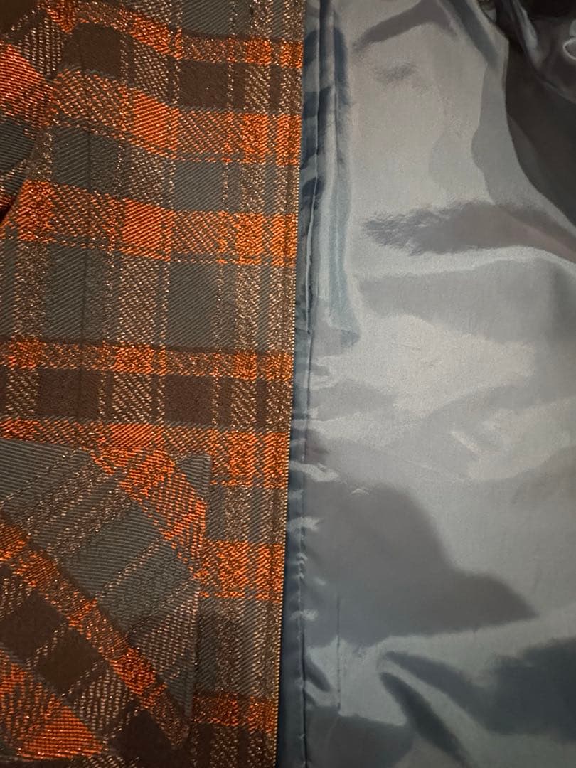 グレースコンチネンタル ラメチェックジャガードコート