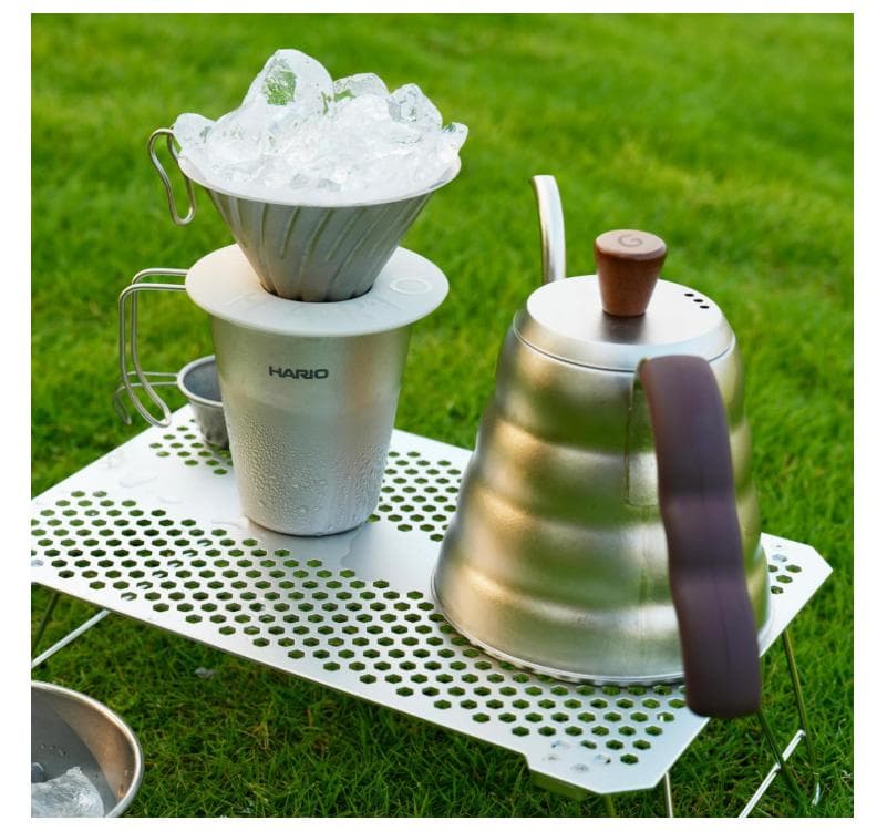 HARIO V60 チタン製 ケトル＋マグ 600mL チタンIH非対応