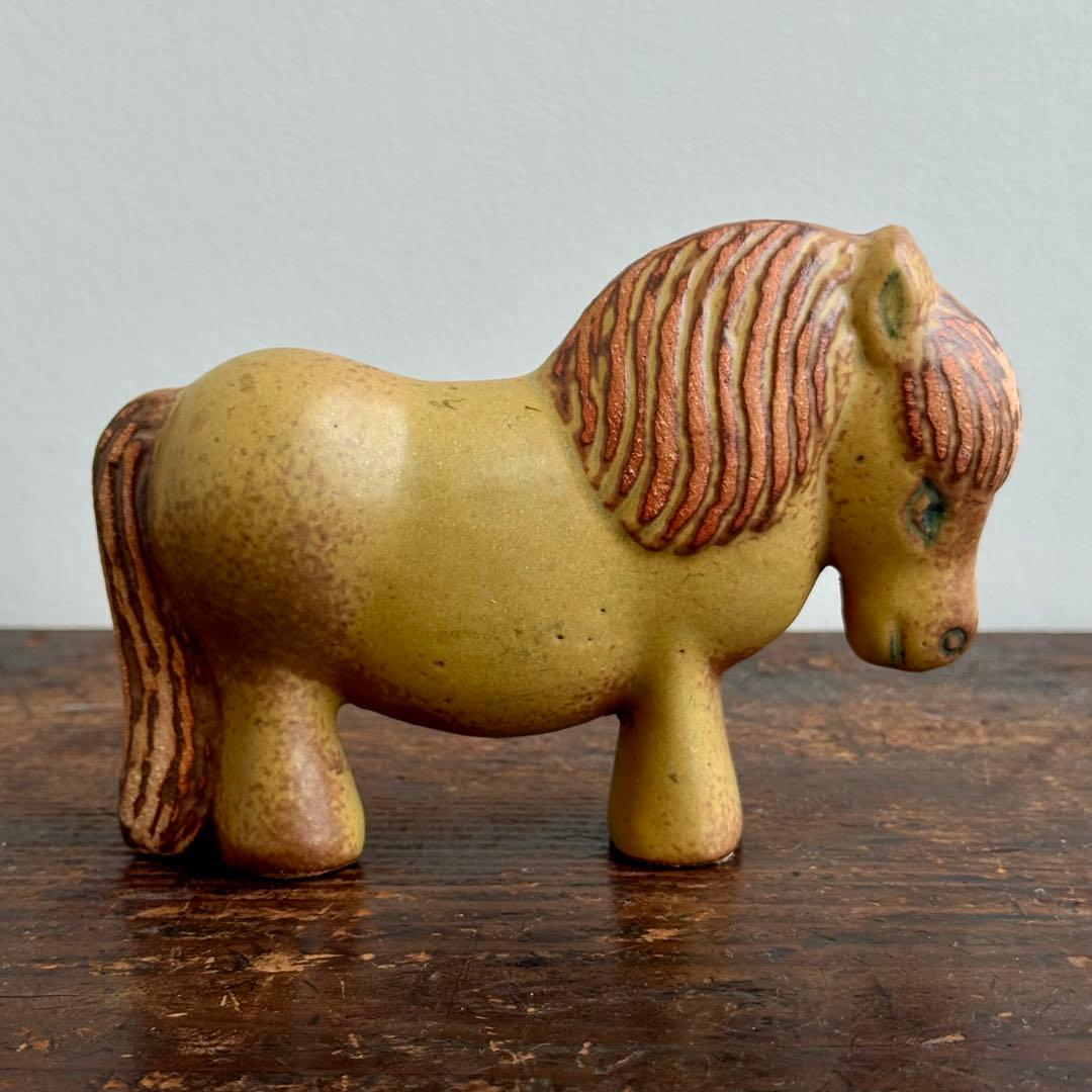 リサ・ラーソン/馬の置物/陶器/Lisa Larson/北欧ヴィンテージ/午年