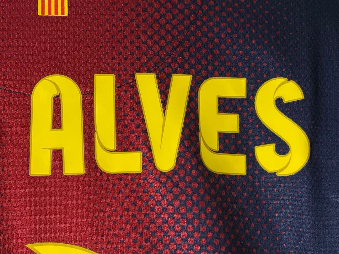 【正規品】ダニ・アウベス　バルセロナ　12/13 ホームレプリカ