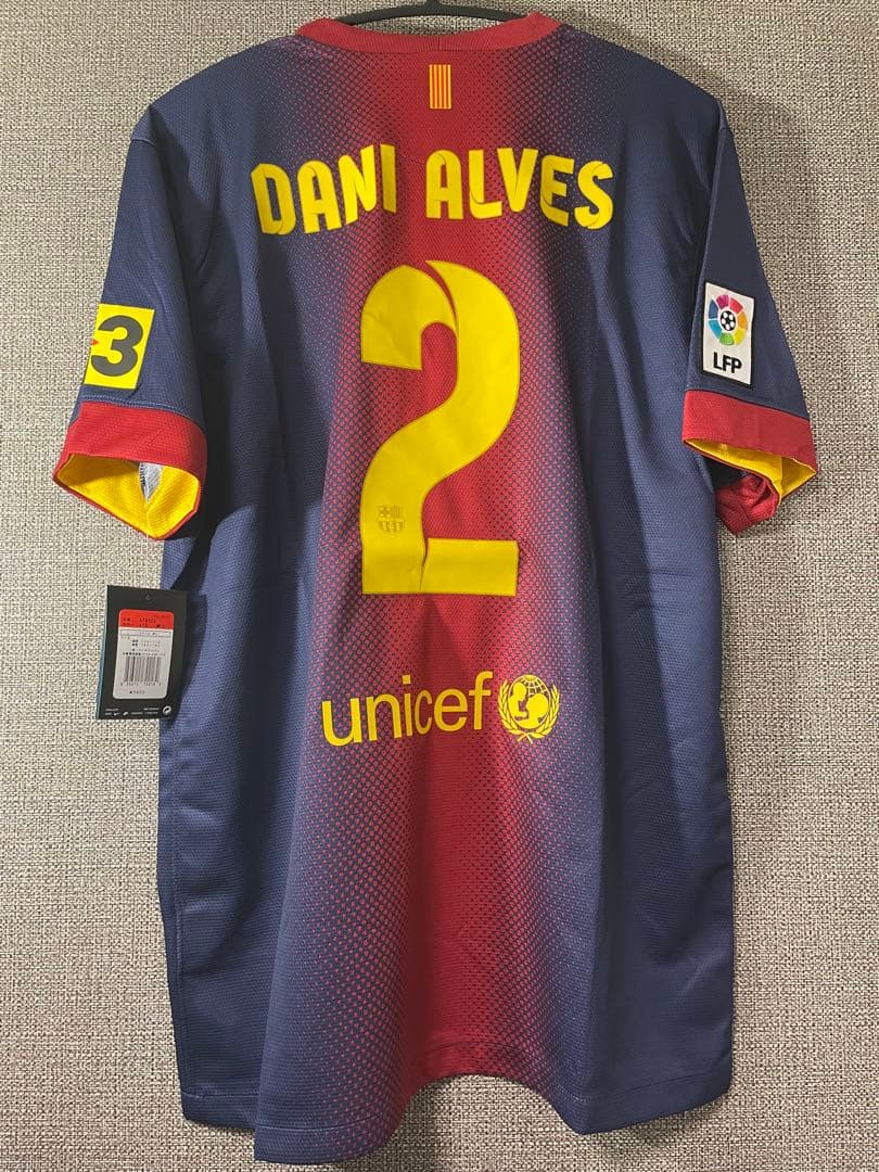 【正規品】ダニ・アウベス　バルセロナ　12/13 ホームレプリカ
