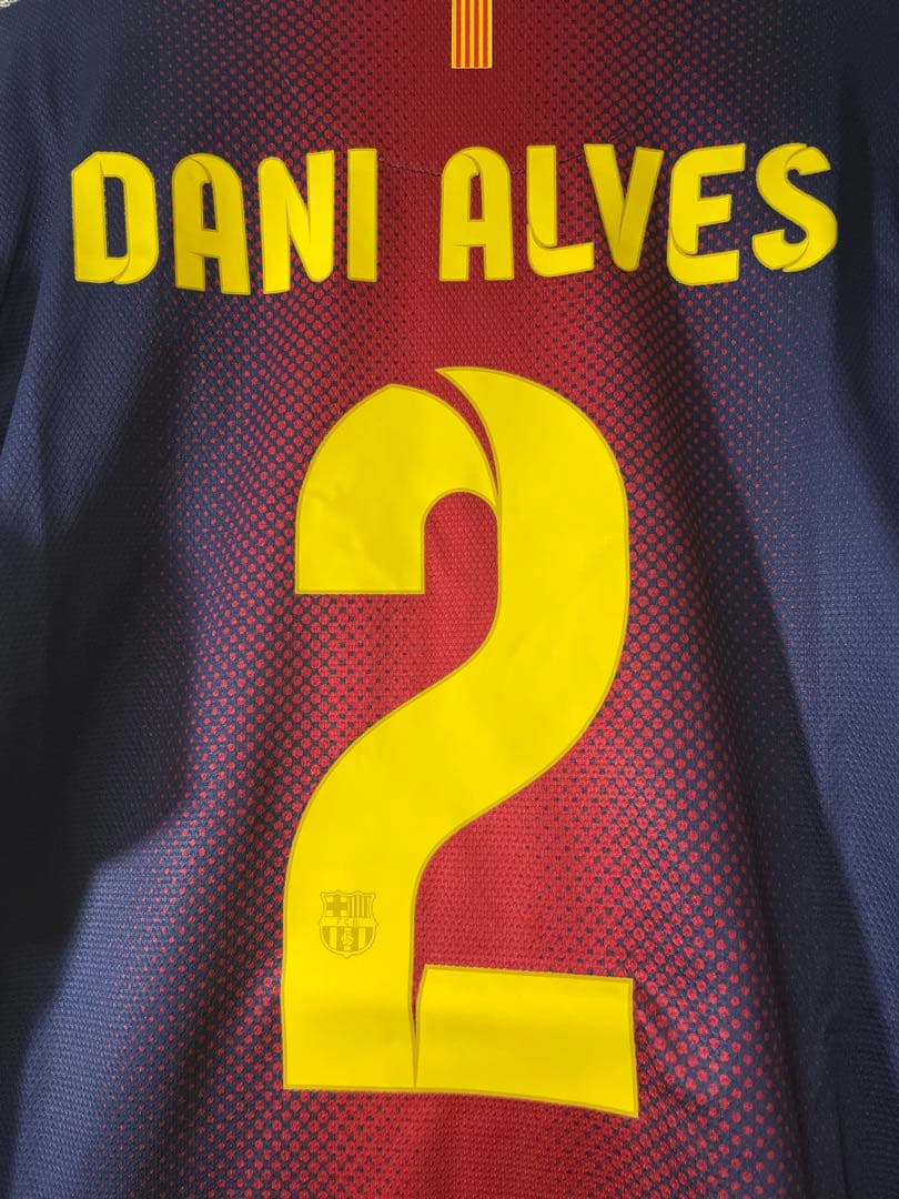 【正規品】ダニ・アウベス　バルセロナ　12/13 ホームレプリカ