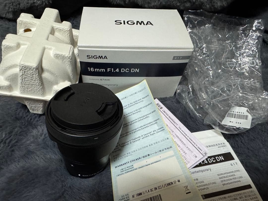 SIGMA 16mm F1.4 DC DN レンズ