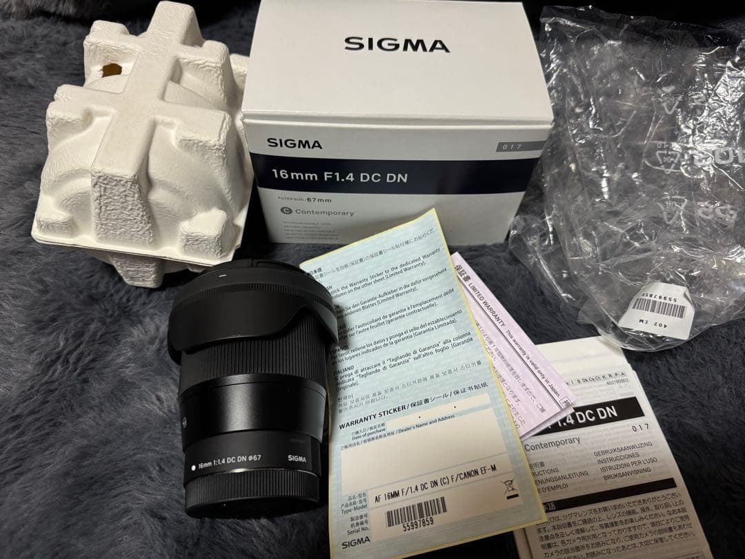 SIGMA 16mm F1.4 DC DN レンズ