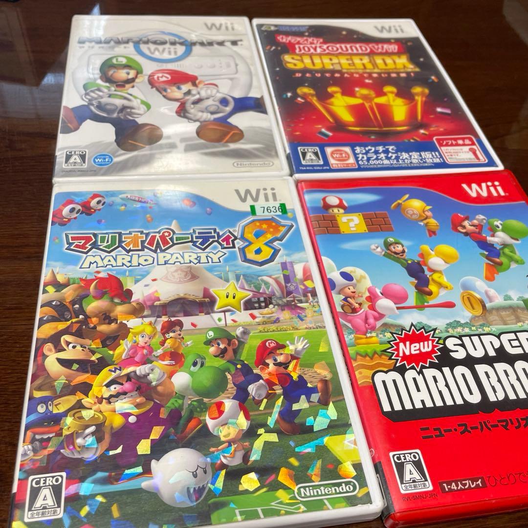 Wii 本体＋ソフト4個セット マリオ カラオケ
