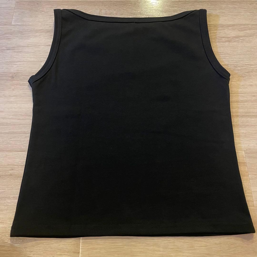 トップス draw drawers Cotton Boat Neck Tanktop