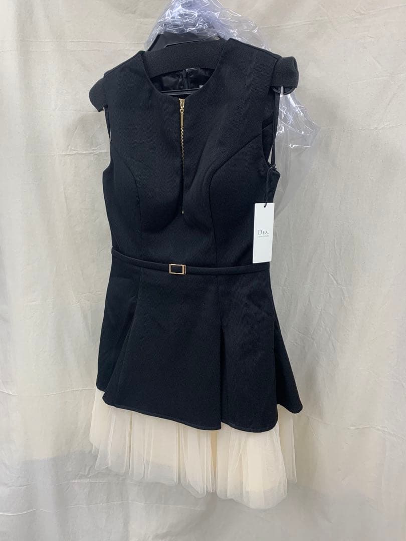 Sブラック　3444 ブリエ　ディアバイローブドフルールグロッシー　キャバドレス