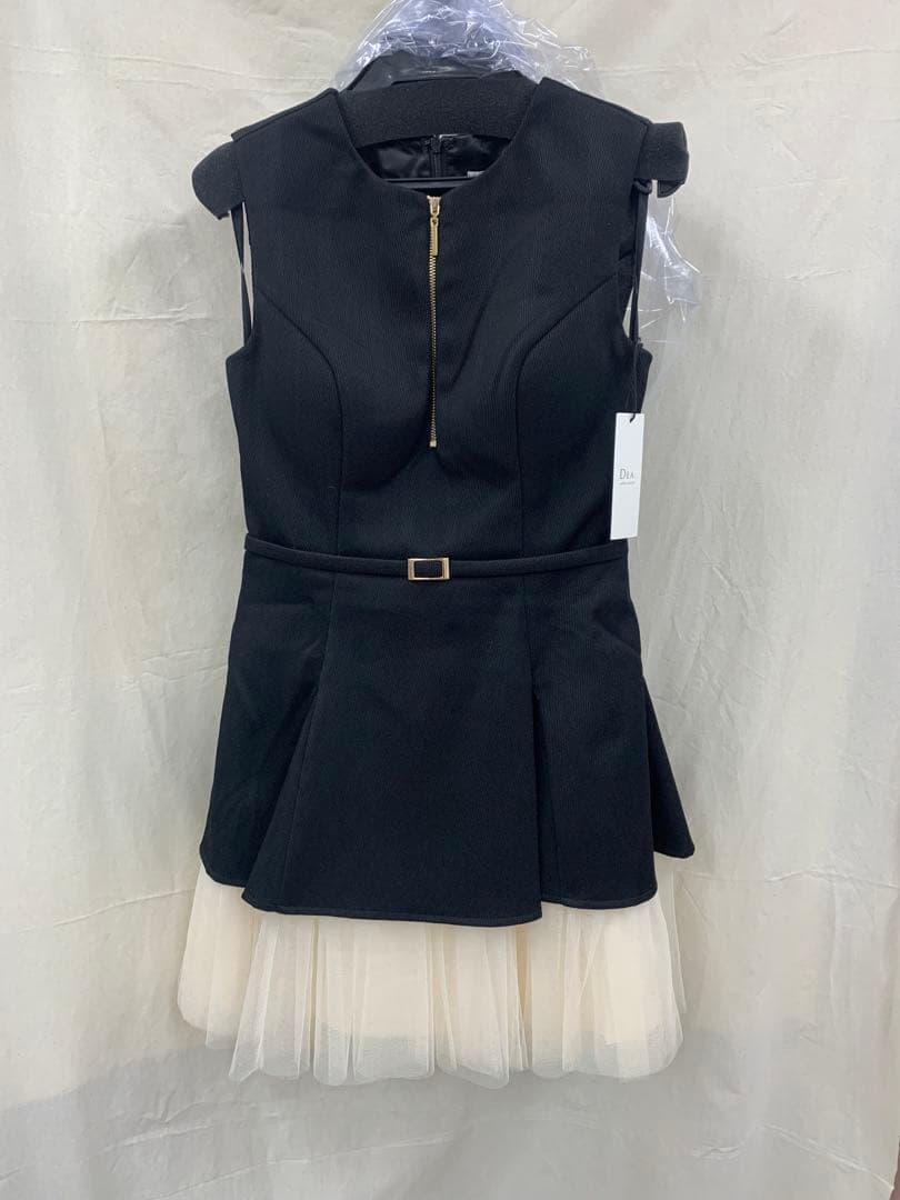 Sブラック　3444 ブリエ　ディアバイローブドフルールグロッシー　キャバドレス