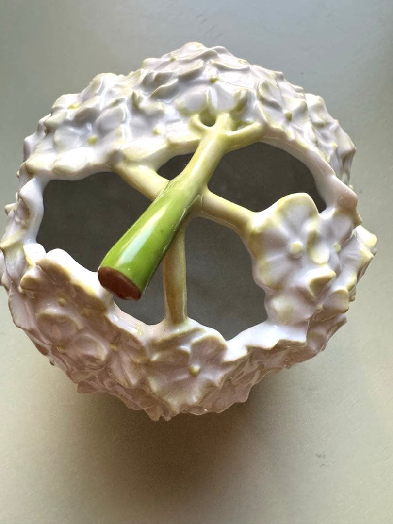 ★ロイヤルコペンハーゲン 花瓶 フラワーベース アジサイ ホワイト×グリーン