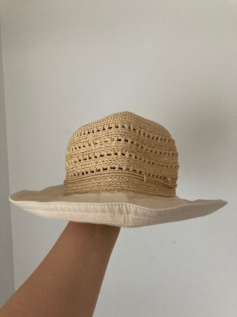 HELEN KAMINSKI ヘレンカミンスキー　コットン&ラフィア　麦わら帽子