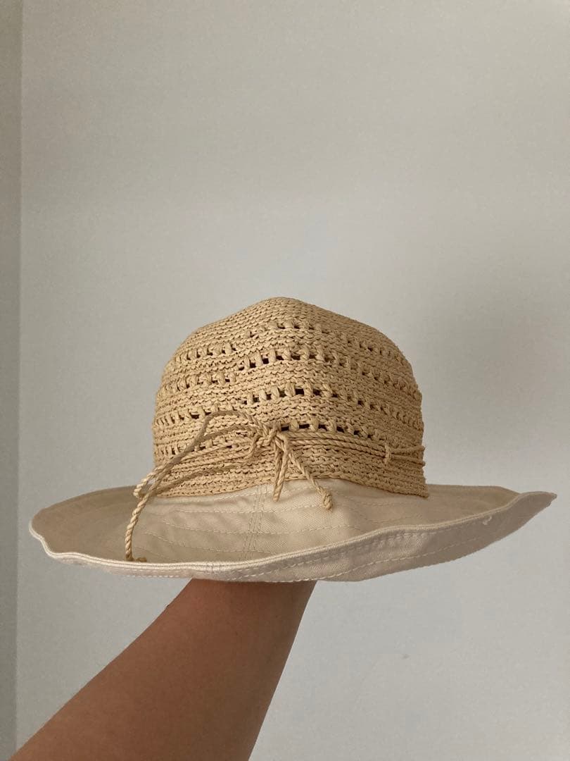 HELEN KAMINSKI ヘレンカミンスキー　コットン&ラフィア　麦わら帽子