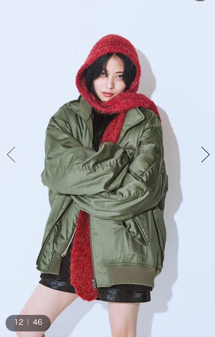 【JEANASIS】 Army BIGブルゾン