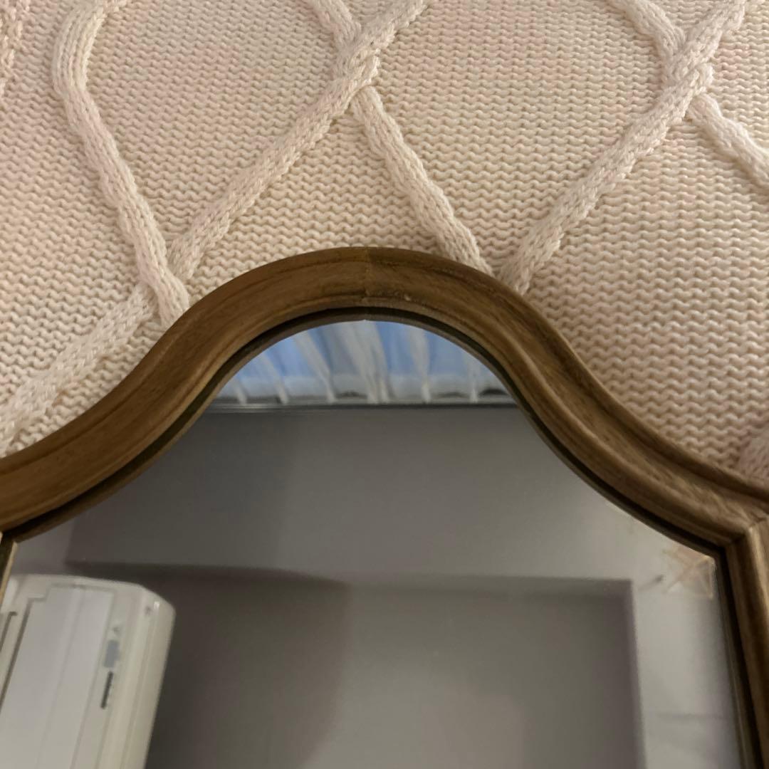 ANTRY ウォールミラー　Hall Wood ミラー 鏡 小さいサイズ