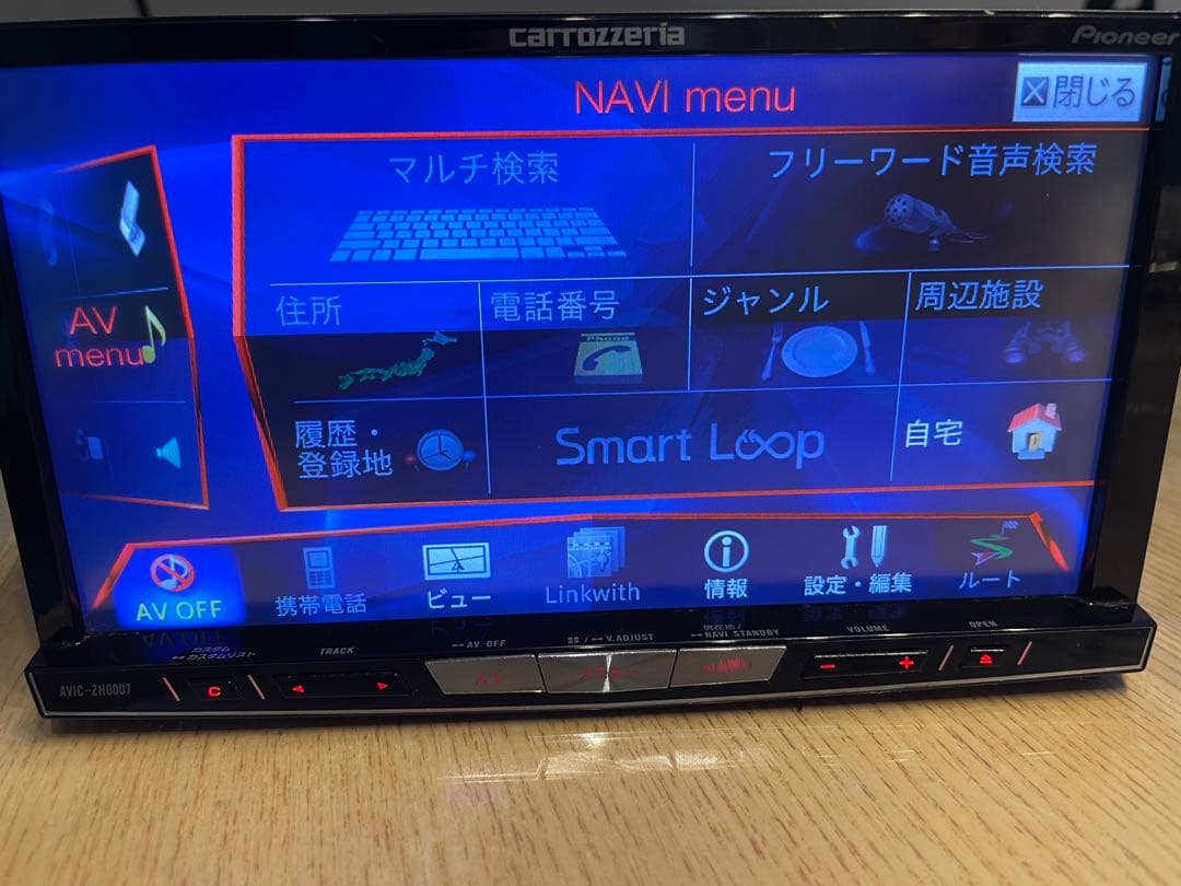 カロッツェリア Carrozzeria　AVIC-ZH0007