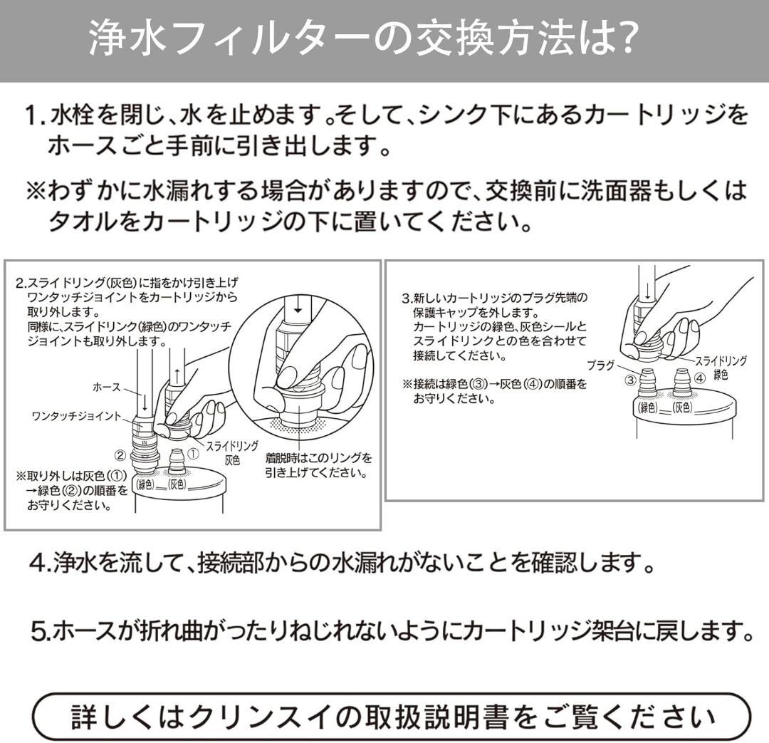 [TOTO]交換用浄水カートリッジ TH634-2 浄水器カートリッジ