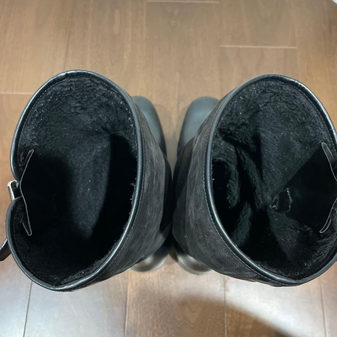 ルイヴィトン ダミエ グラフィット エンジニアブーツ 長靴 レインブーツ ラバー