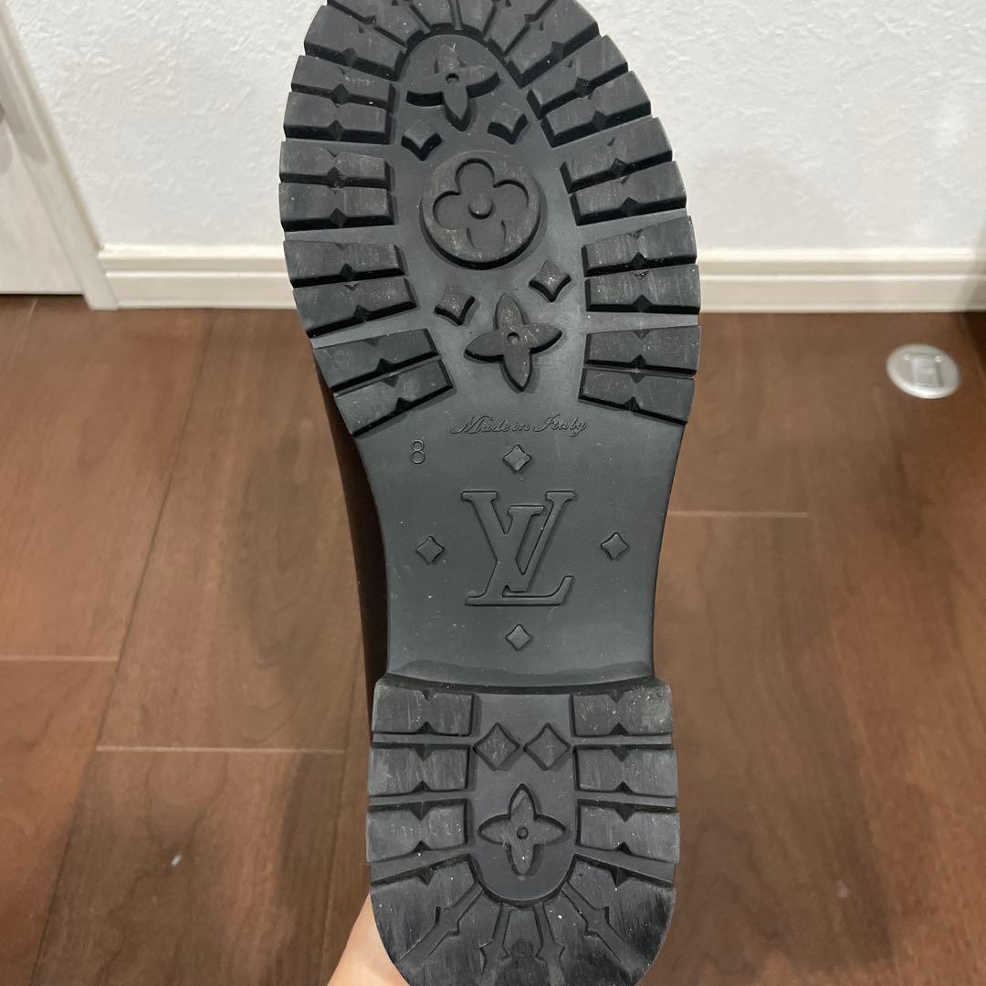 ルイヴィトン ダミエ グラフィット エンジニアブーツ 長靴 レインブーツ ラバー