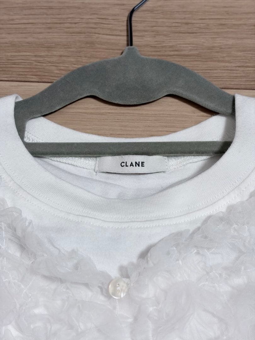 トップス CLANE TULLE VEST LAYERED TOPS 1