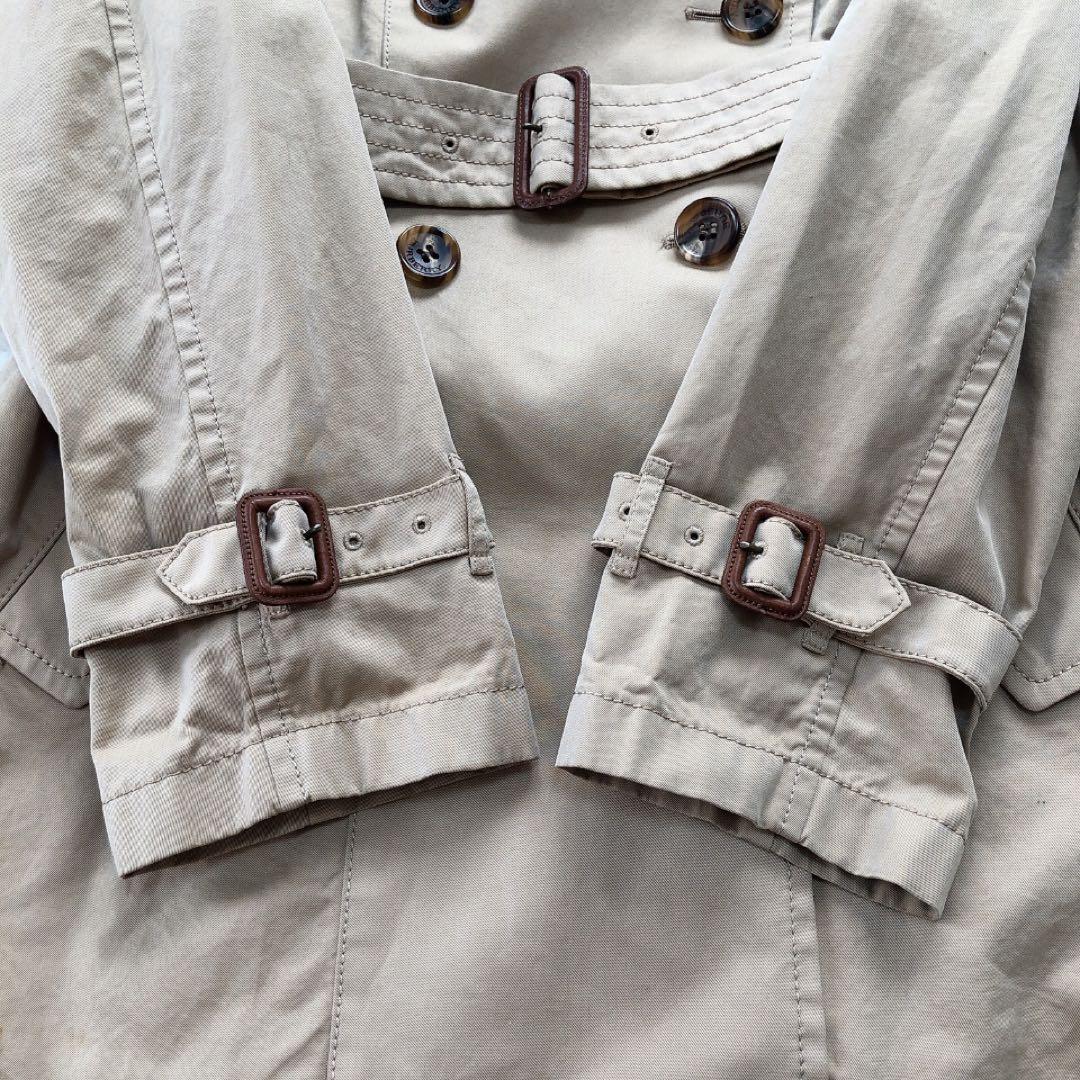 BURBERRY*バーバリーロンドン　大きいサイズ44　トレンチコート　チェック