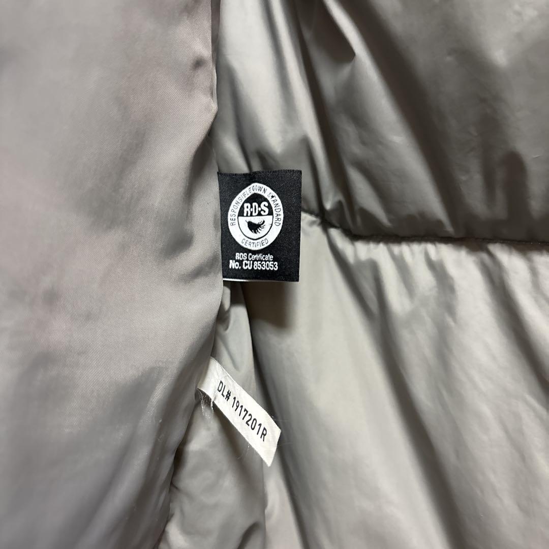 【R.D.Sダウン】ノースフェイス フード付きダウンベスト ホワイト