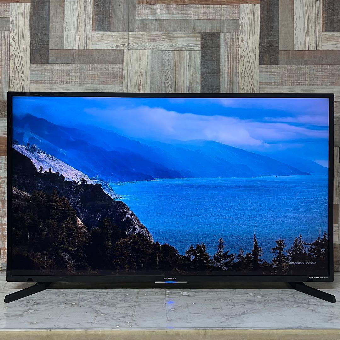 リクエスト価格❣️全国送料込フナイ49型4チューナー内蔵録画機能付1TB ネット