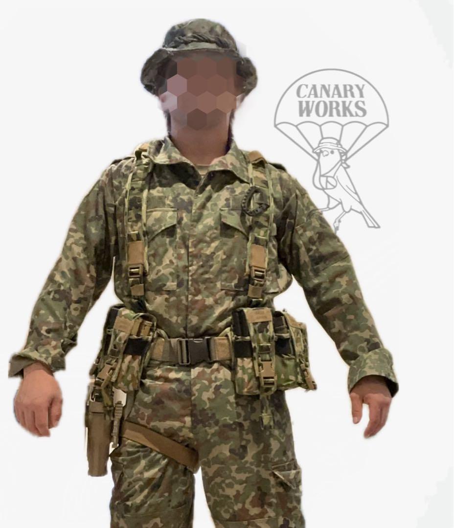 25まで限定値下げ　カナリア　ベルトハーネス戦闘装着帯　陸自迷彩 nIR生地