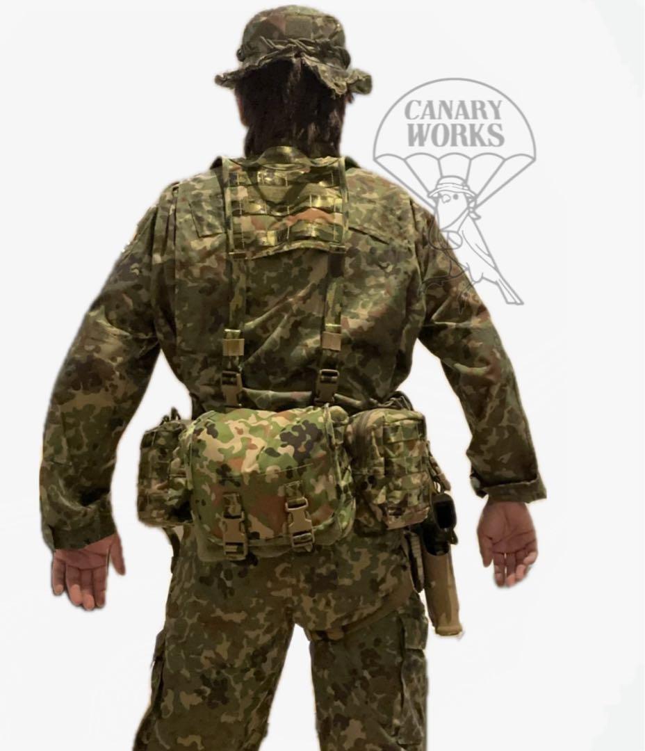 25まで限定値下げ　カナリア　ベルトハーネス戦闘装着帯　陸自迷彩 nIR生地