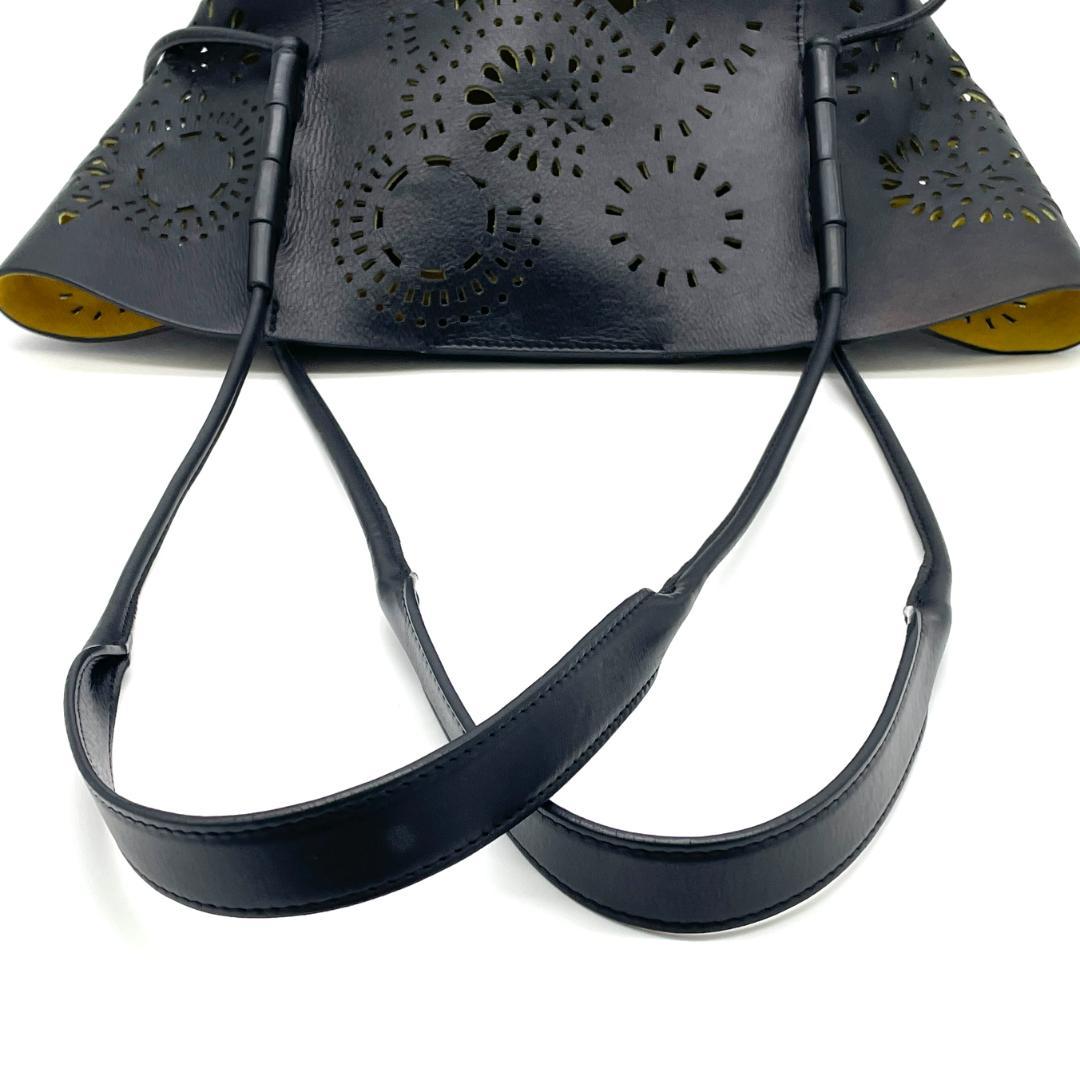 DRIES VAN NOTEN レザー トートバッグ ショルダー ブラック