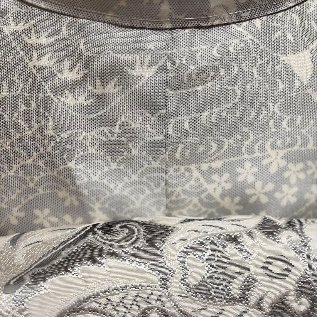 未使用近い　SOGO 美品　袷　正絹　白紬　大島　白大島　小紋　フルセット