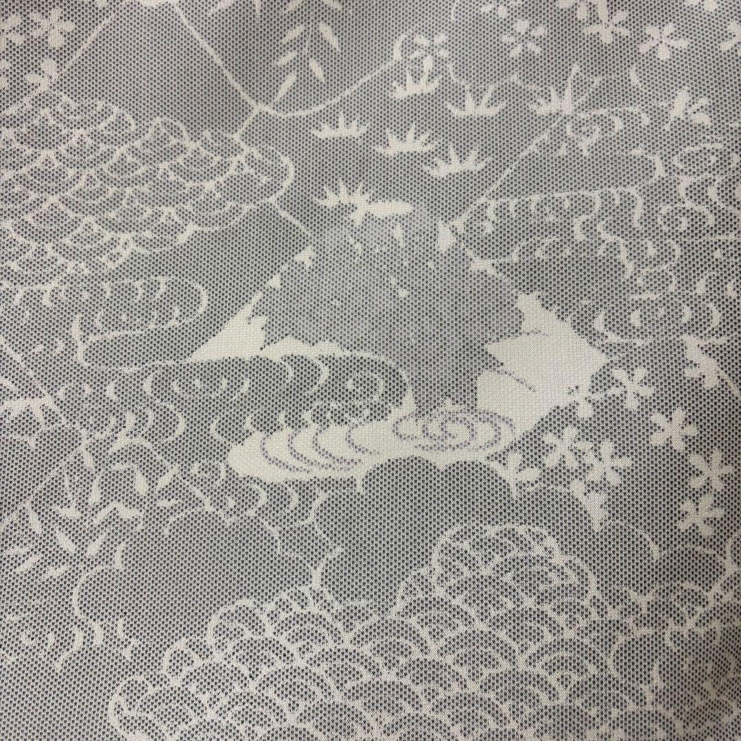 未使用近い　SOGO 美品　袷　正絹　白紬　大島　白大島　小紋　フルセット