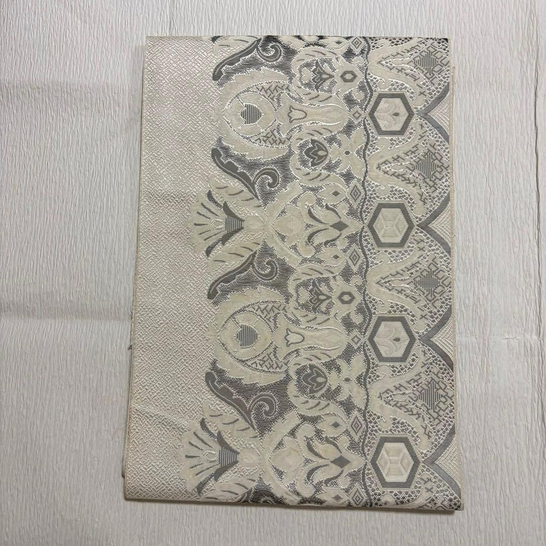 未使用近い　SOGO 美品　袷　正絹　白紬　大島　白大島　小紋　フルセット