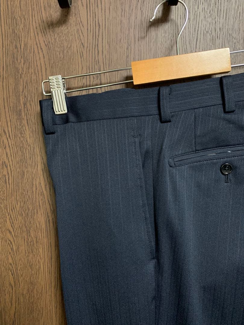 AB4新品未使用！快適ウォッシャブルストレッチスーツ！定番ネイビー！小訳！秋冬春