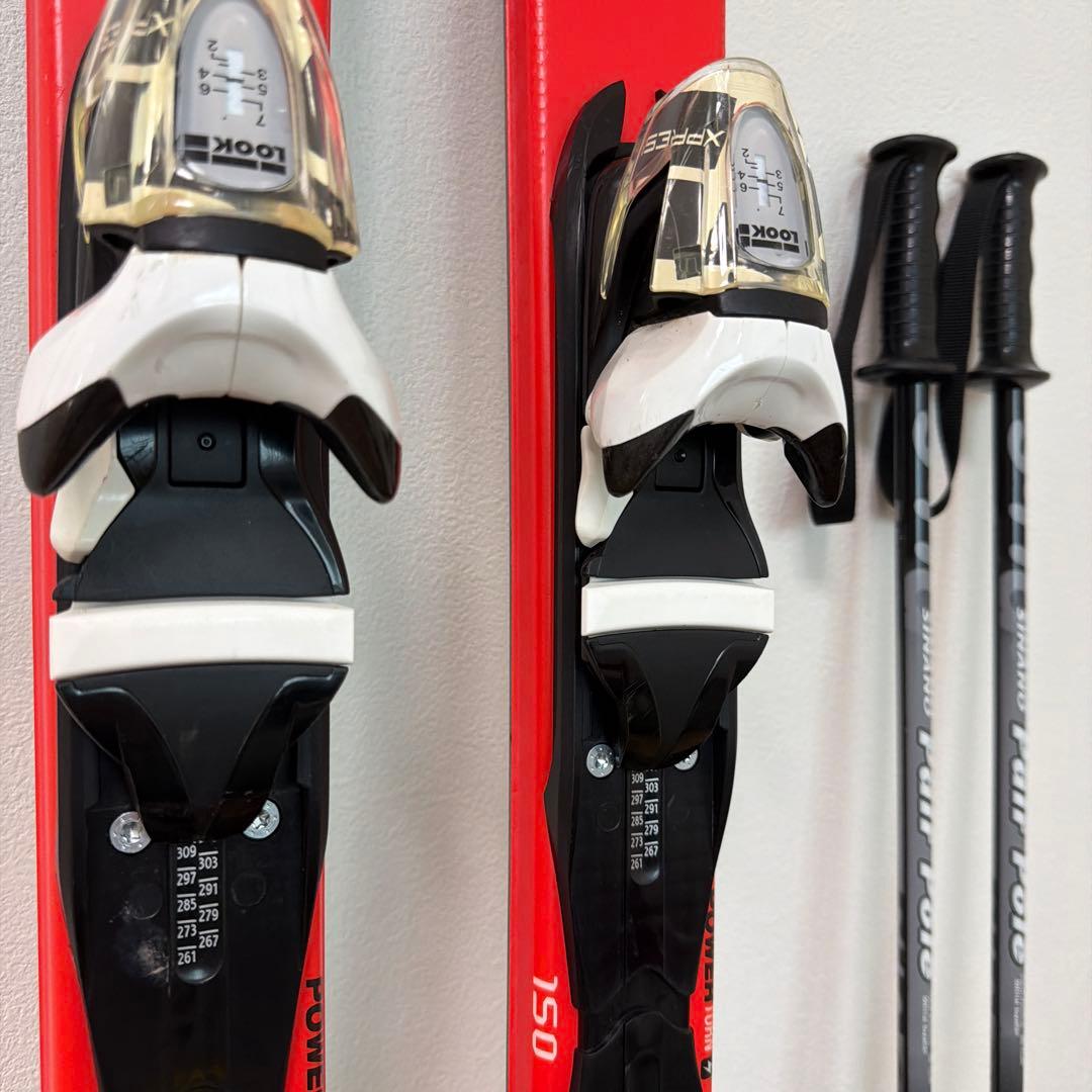 ROSSIGNOL HERO スキーセット ポール付き